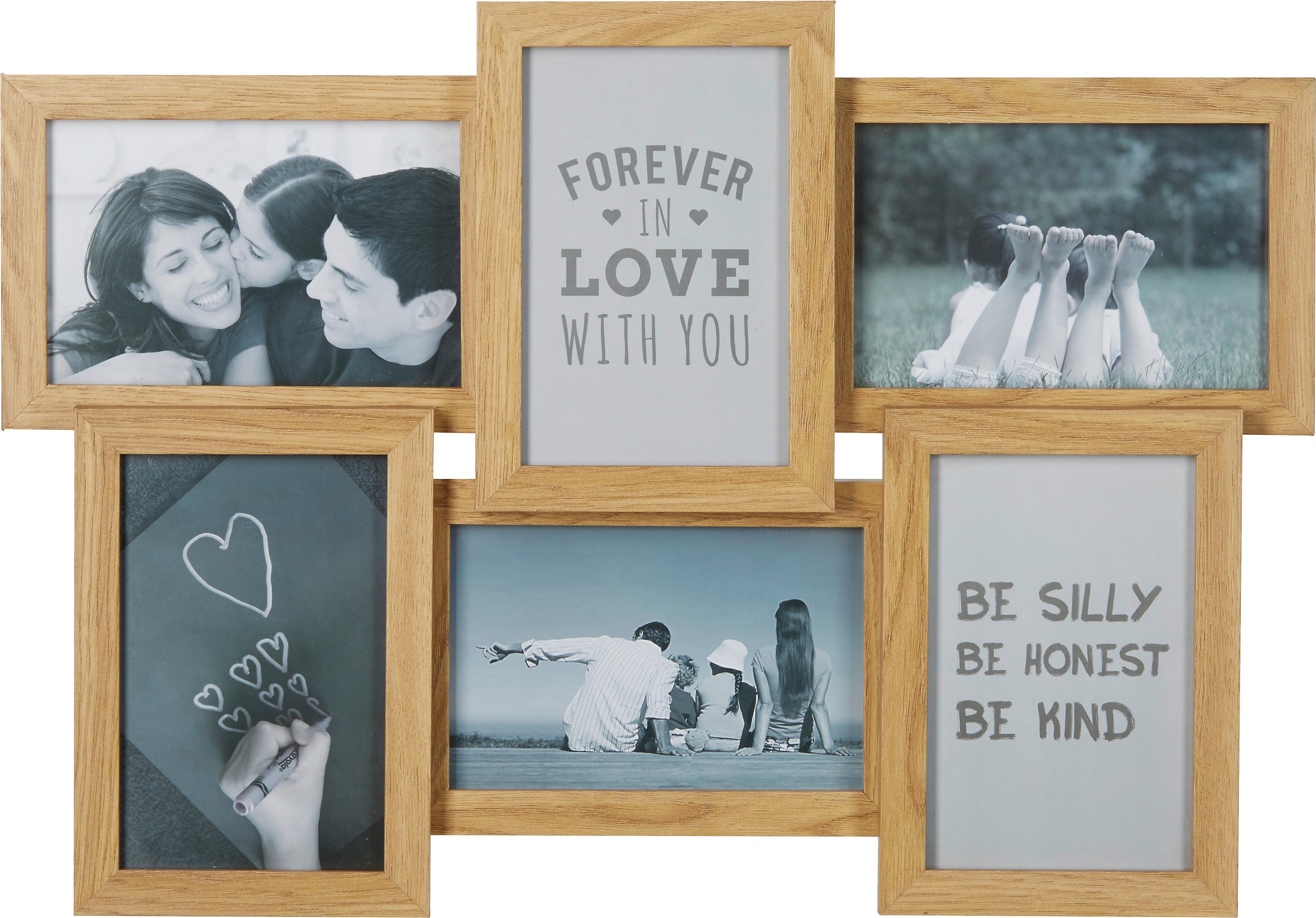 Collagen-Bilderrahmen Stella ca. 44,5x30,7x3cm - Naturfarben, MODERN, Glas/Holzwerkstoff (44,5/30,7/3cm) - Mömax