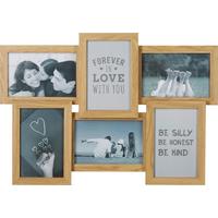 Collagen-Bilderrahmen Stella ca. 44,5x30,7x3cm - Naturfarben, MODERN, Glas/Holzwerkstoff (44,5/30,7/3cm) - Mömax