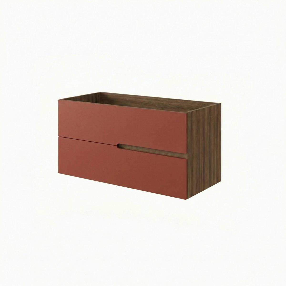 Element Ispod Umivaonika Eva - boje oraha/antracit, Moderno, drvni materijal (100/51/46cm)