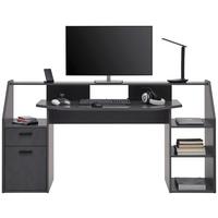 Gaming Tisch Zocker 1 in Materafarben - Modern, Holzwerkstoff/Kunststoff (180/92/68cm) - Mömax