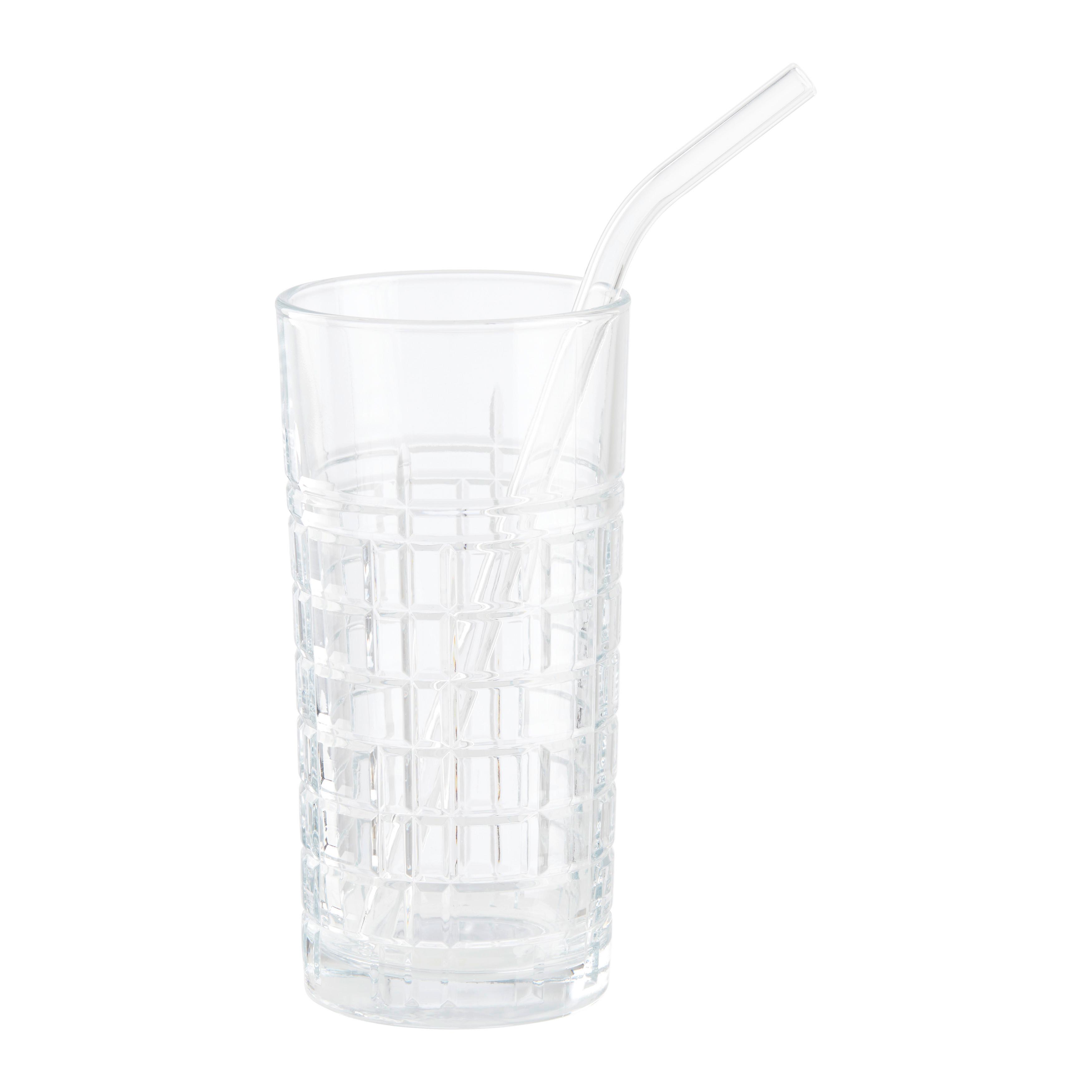 Trinkhalm Jessy aus Glas - Klar/Transparent, Glas (20cm) - Premium Living
