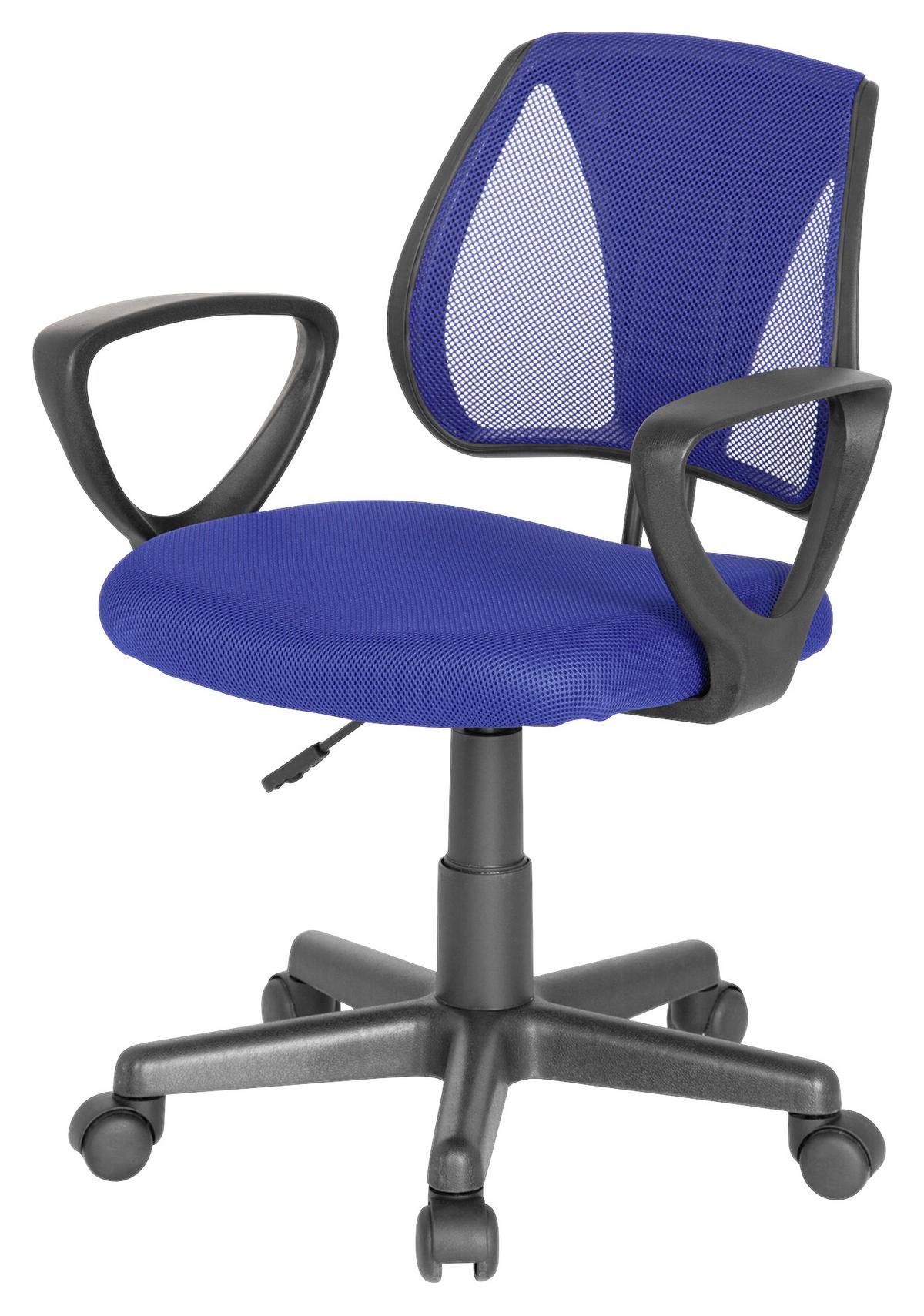 Mladinski Vrtljivi Stol Kiddy Cd, Temno Modra - temno modra, Basics, umetna masa (58/75-92/45cm) - MID.YOU