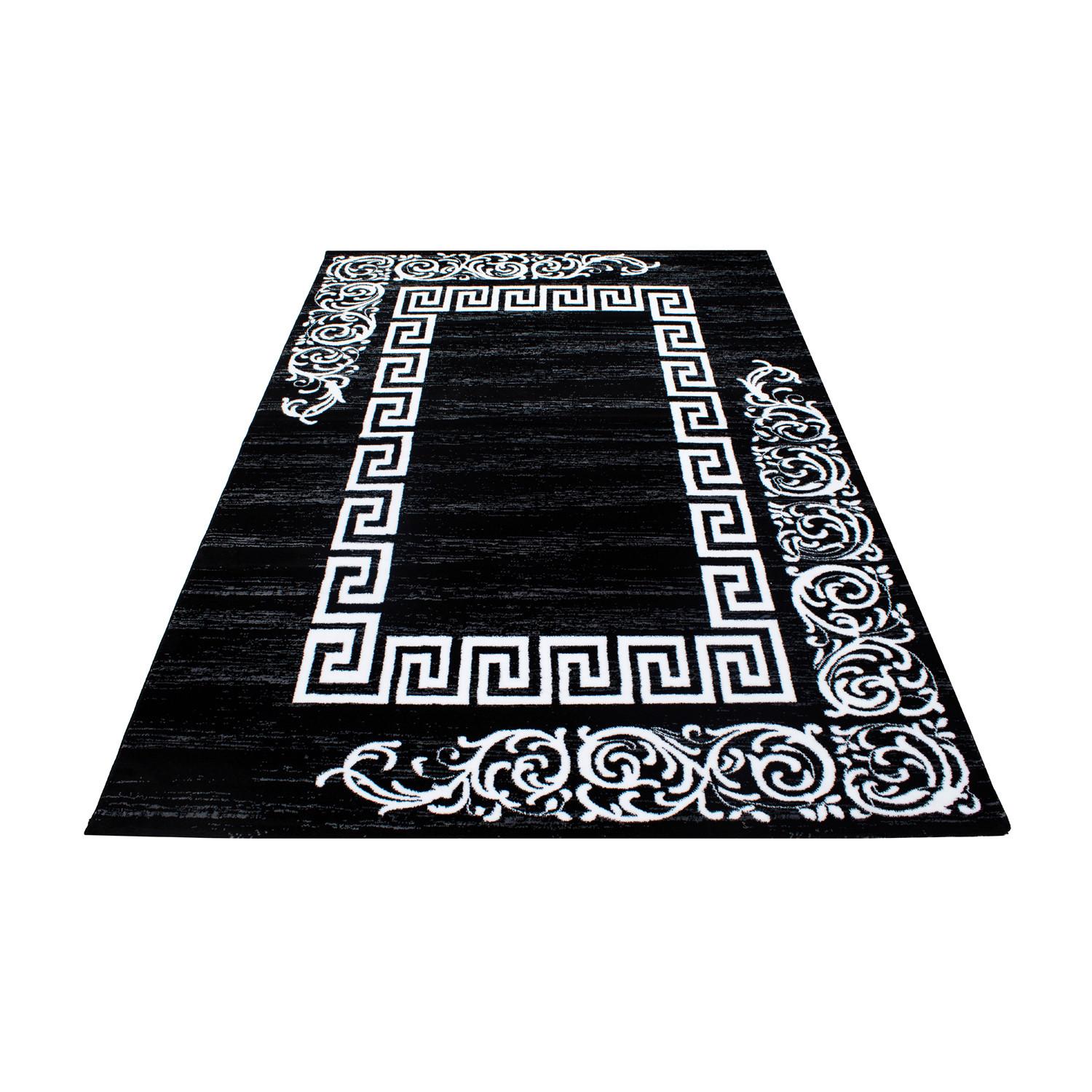 Webteppich Miami Schwarz ca. 200x290cm - Schwarz, Trend, Textil (200/290cm) - Novel