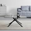SOFFBORD BLACKY - svart, Modern, metall/glas (110/60/45cm) - Mömax