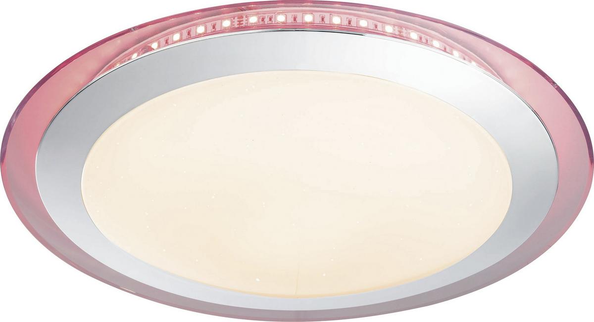 LED-Deckenleuchte Uko ca. 24 Watt - Klar/Weiss, Konventionell, Kunststoff/Metall (53/8,5cm) - Modern Living