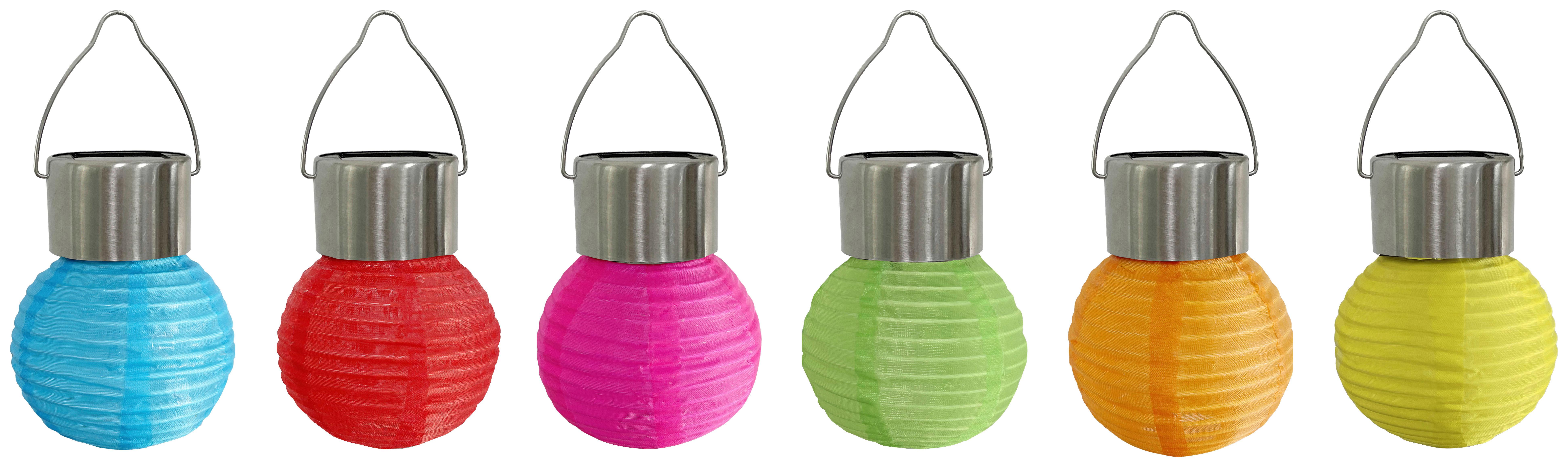 Solarleuchte Buto diverse Farben max. 0,06 Watt - Blau/Gelb, Konventionell, Kunststoff/Textil (7/12cm) - Modern Living