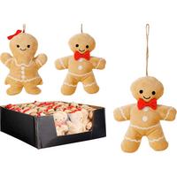Függődísz Gingerbread - világosbarna, textil