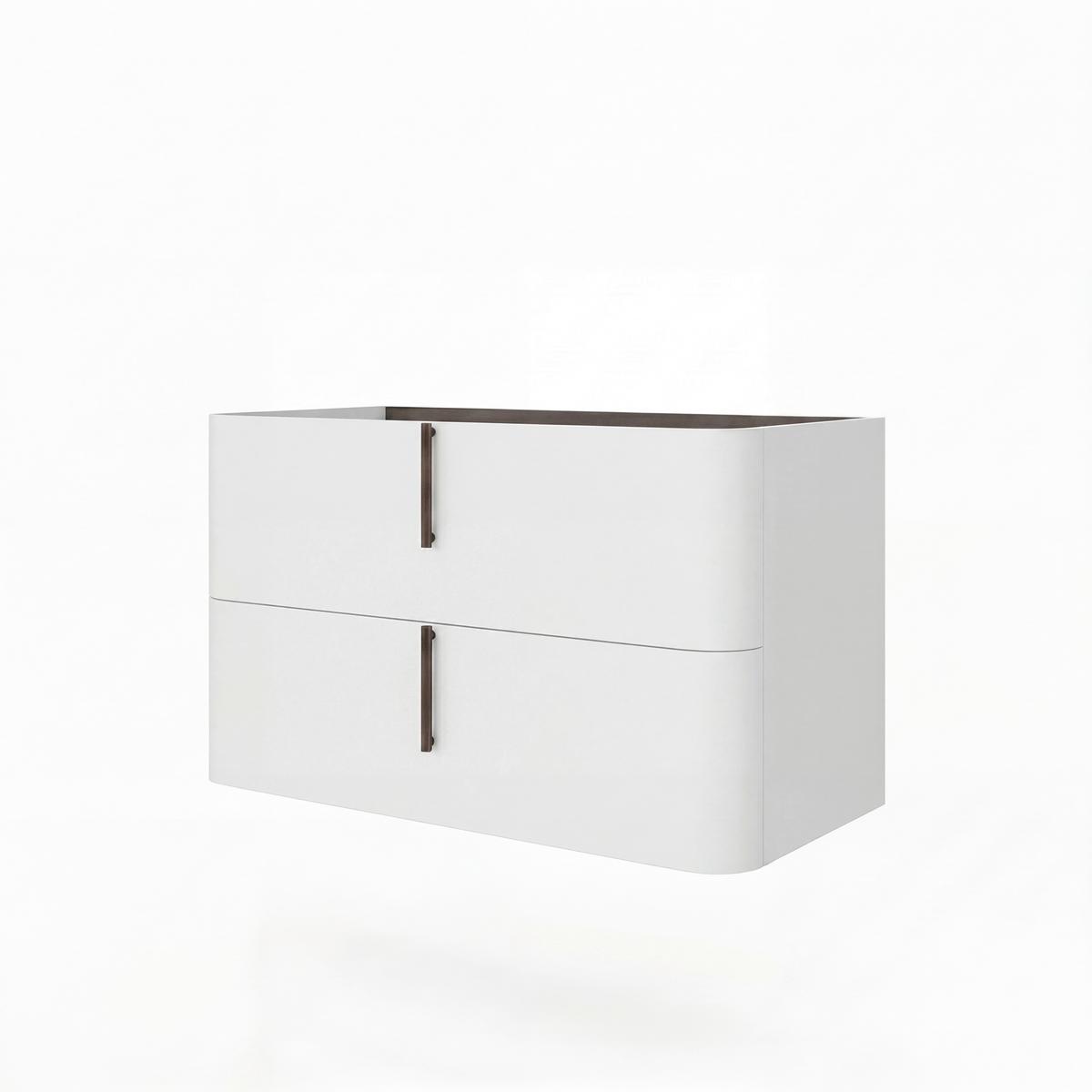 Bază pentru lavoar Lyra - alb/antracit, Modern, material pe bază de lemn (100/51/46cm)