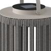 LAMPE SOLAIRE MADONNA - gris clair/blanc, MODERN, métal/textile (22/54/22cm) - Bessagi Garden