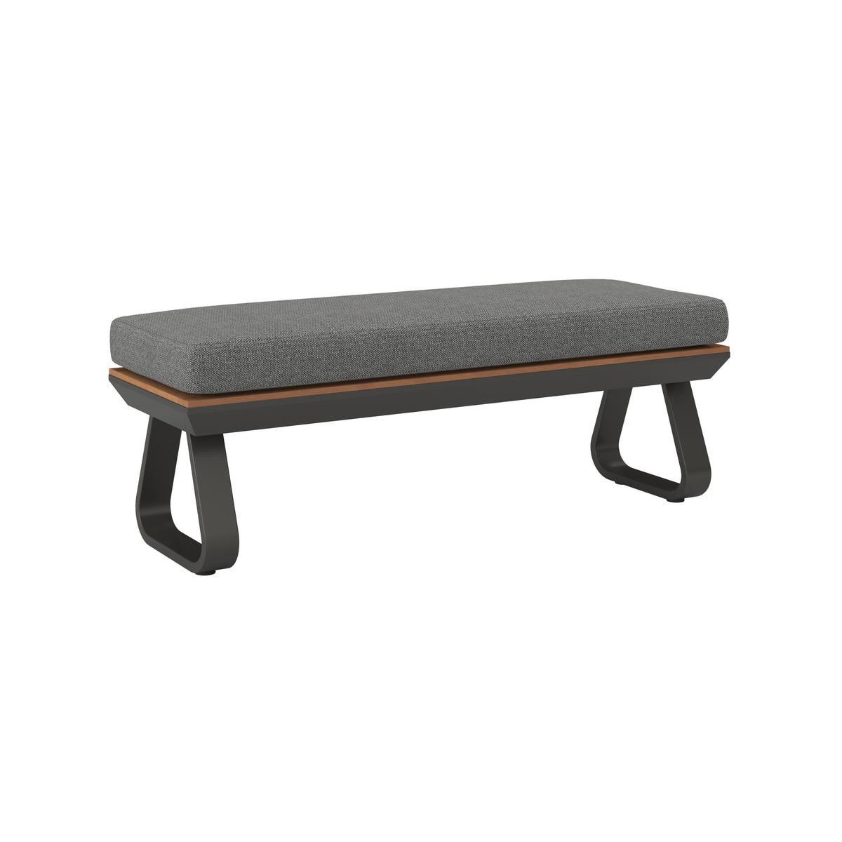 Garnitură grădină Emma - gri închis/antracit, Modern, plastic/metal (248/318/72cm) - Bessagi Garden