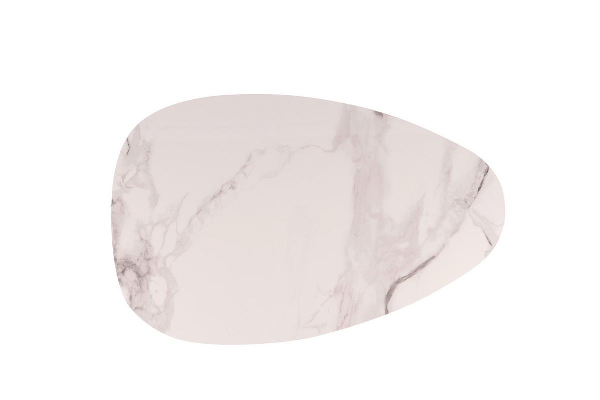 Măsuță de cafea STONE - alb/negru, Modern, ceramică/sticlă (90/41/57cm) - Modern Living