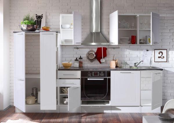 Kuhinjski Blok Welcome 6 - bela, Moderno, leseni material (300/204/60cm) - Modern Living
