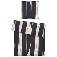 Bettwäsche Abstract XL Schwarz/Weiß ca. 155x220cm - Schwarz/Weiß, MODERN, Textil (155/220cm) - Modern Living