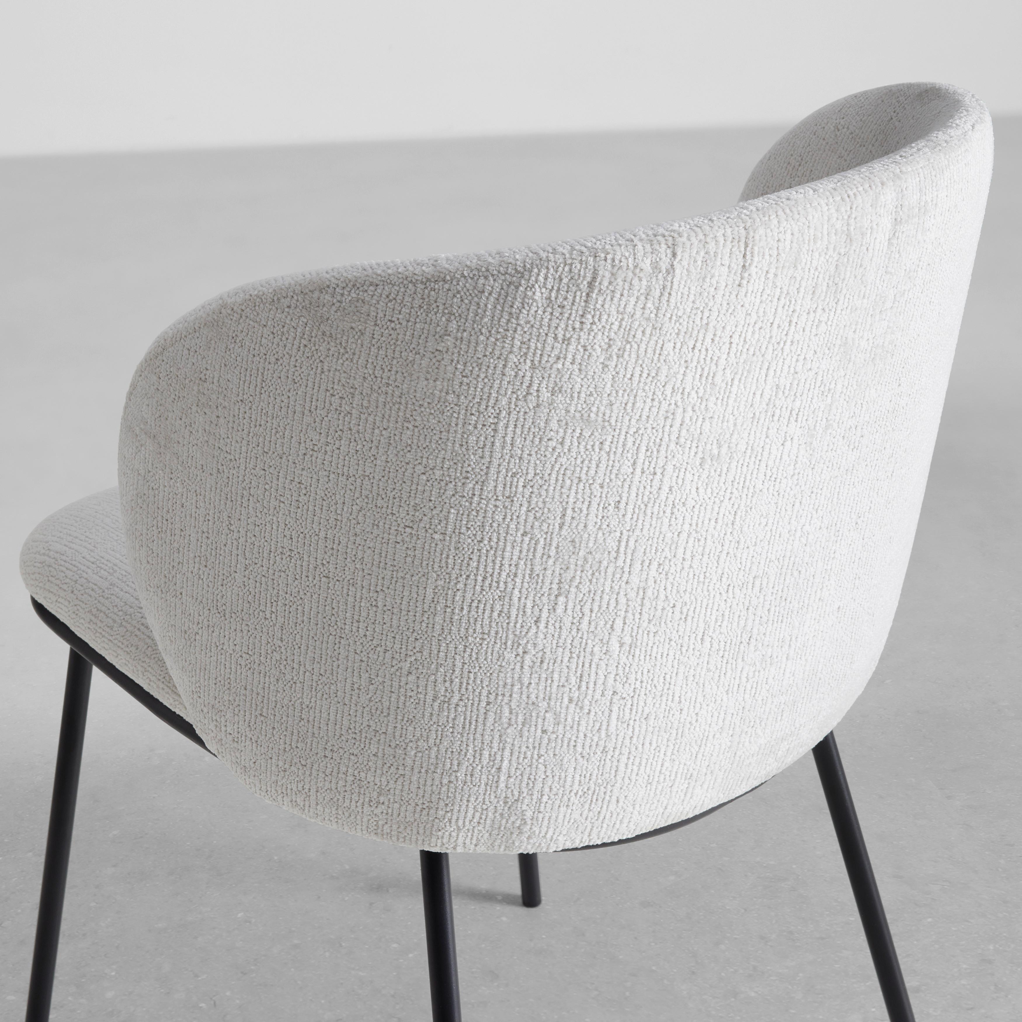 STOL MALEA - beige/svart, Modern, metall/trä (49/76/55cm) - Bessagi Home