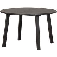 Esstisch Lange Jan Schwarz L: 120-200cm - Schwarz, Design, Holz (120-200/120/75cm) - Livetastic