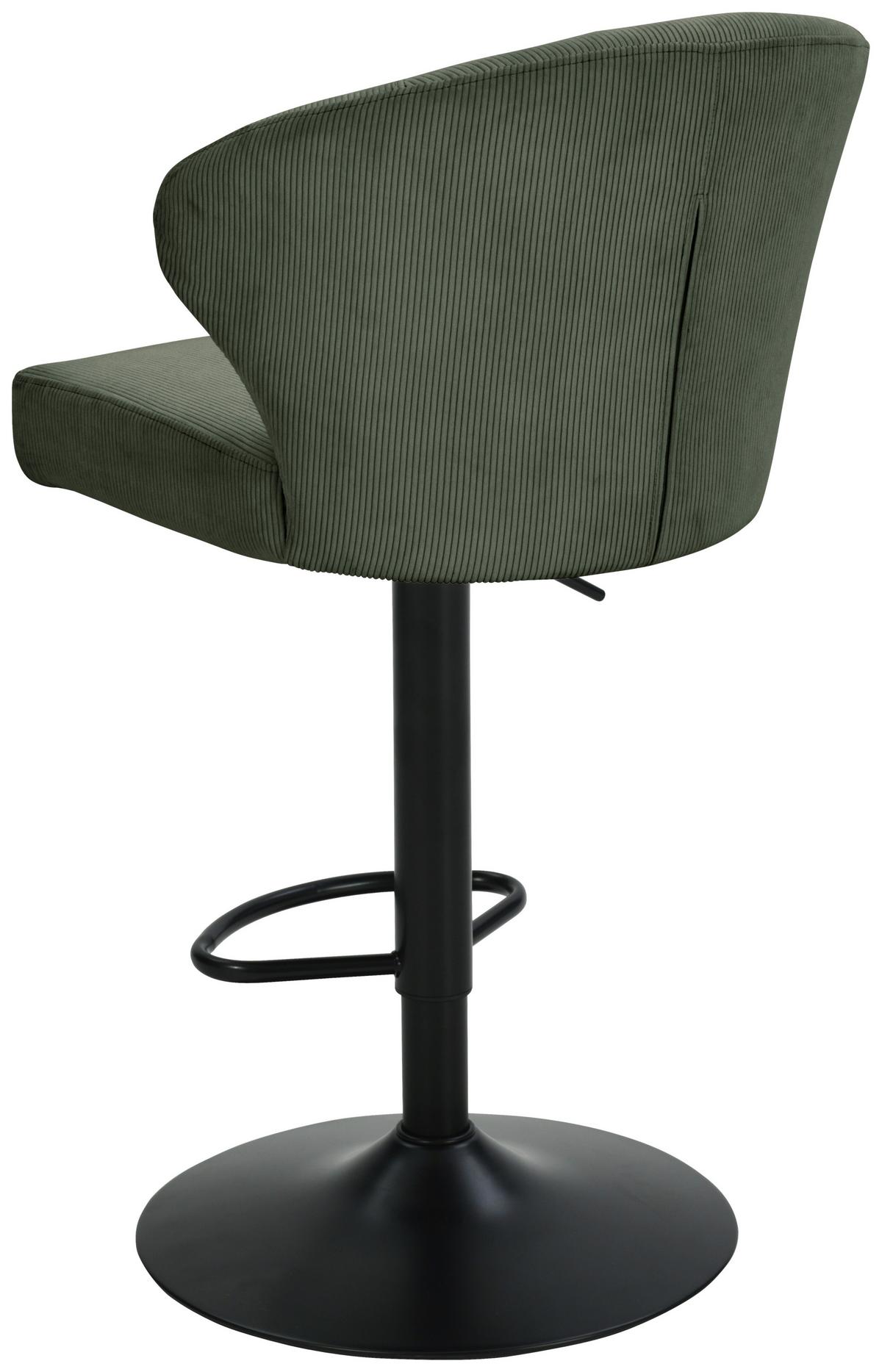 Taburet de bar JANA - bej/verde, Modern, lemn/metal (55/1160/58cm) - Based