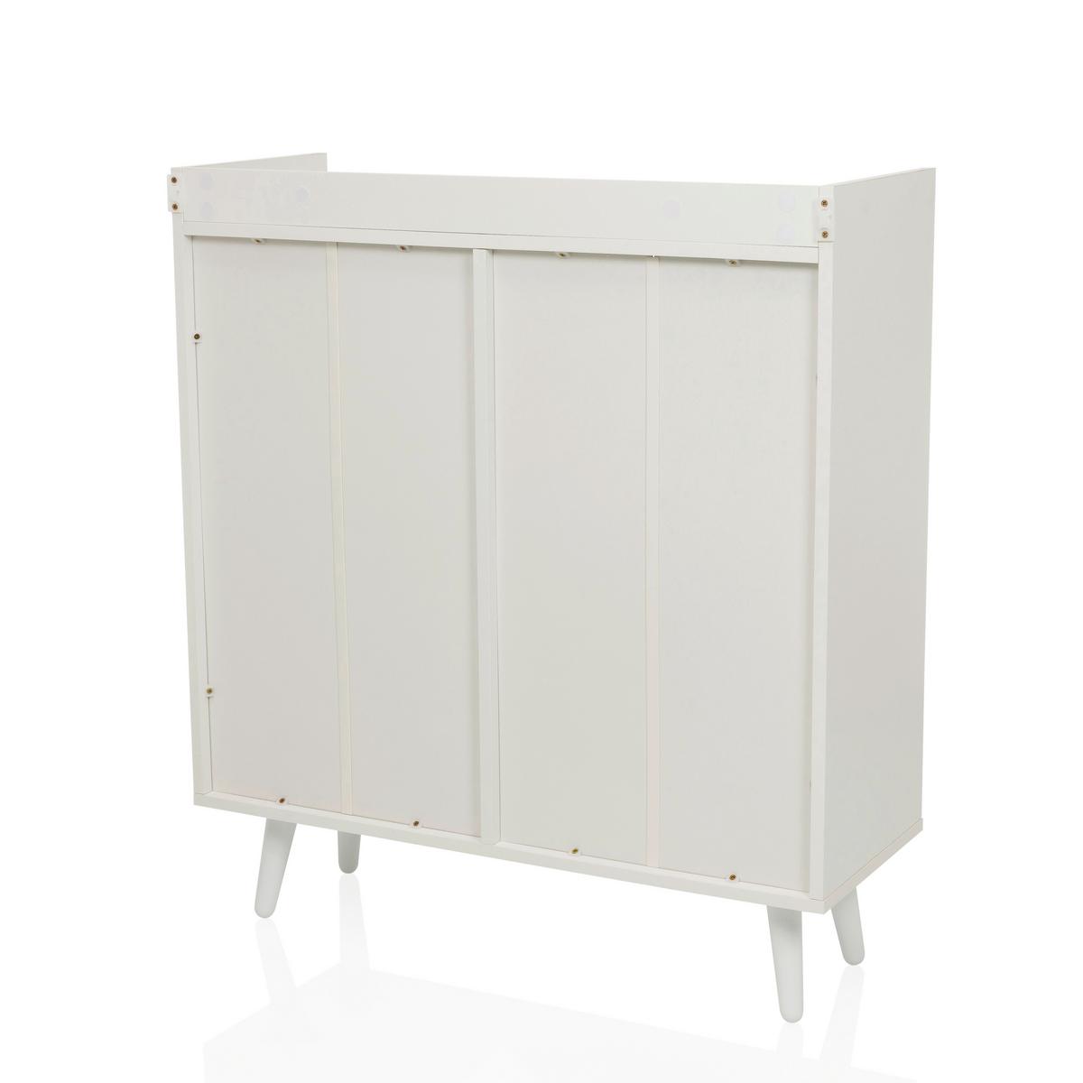 Komoda Myrdal, Bela - bela, Moderno, kovina/leseni material (80/90/30cm) - MID.YOU