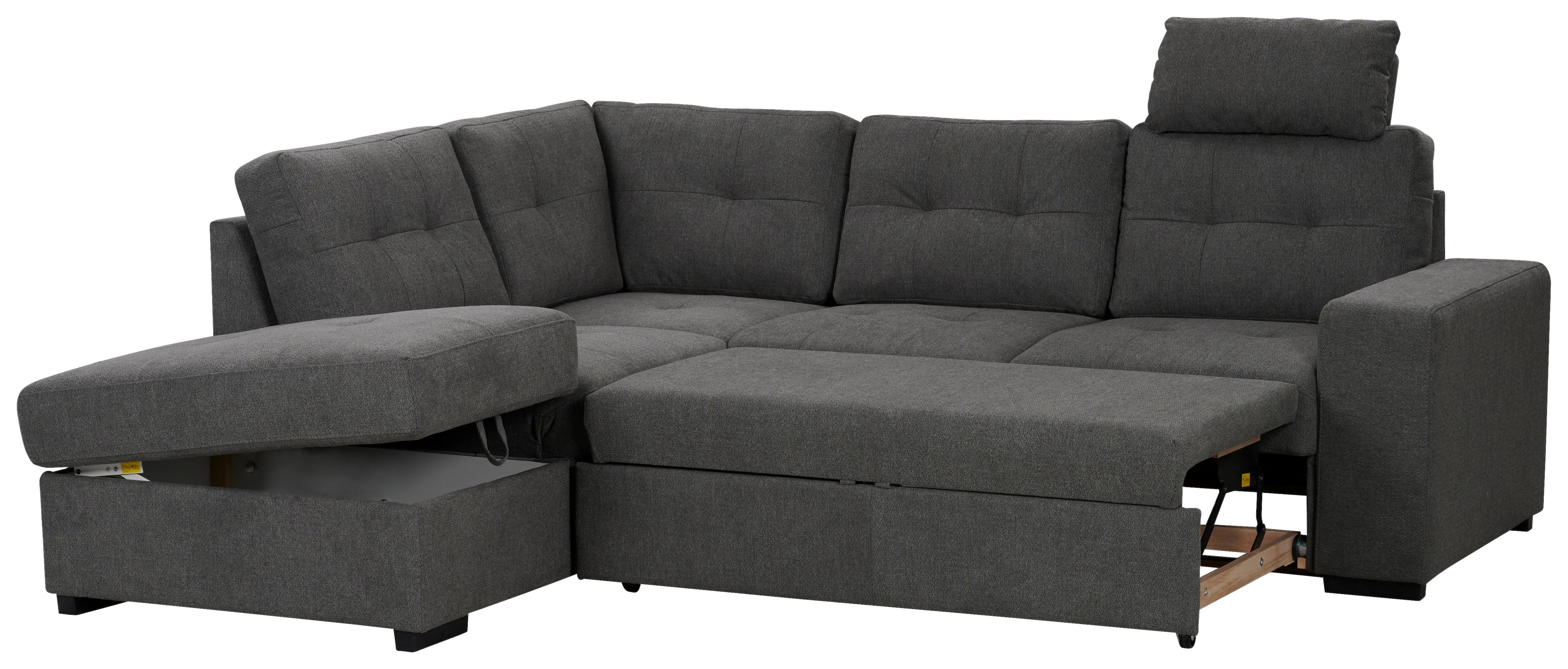 DUŻY NAROŻNIK PIANO - ciemnoszary/czarny, Modern, tworzywo sztuczne/materiały naturalne (213/248cm) - Ondega