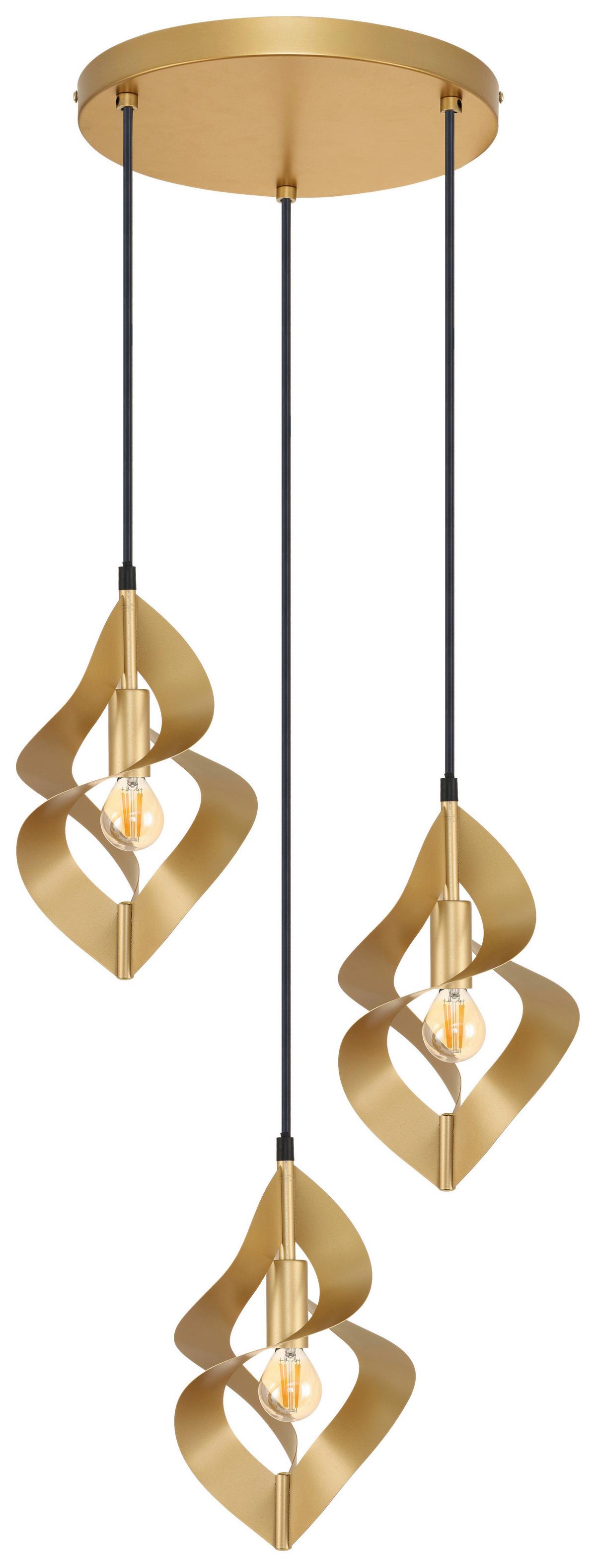 LAMPA WISZĄCA DORISA - kolor złoty, Design, metal (41/120cm) - Collet's Monde