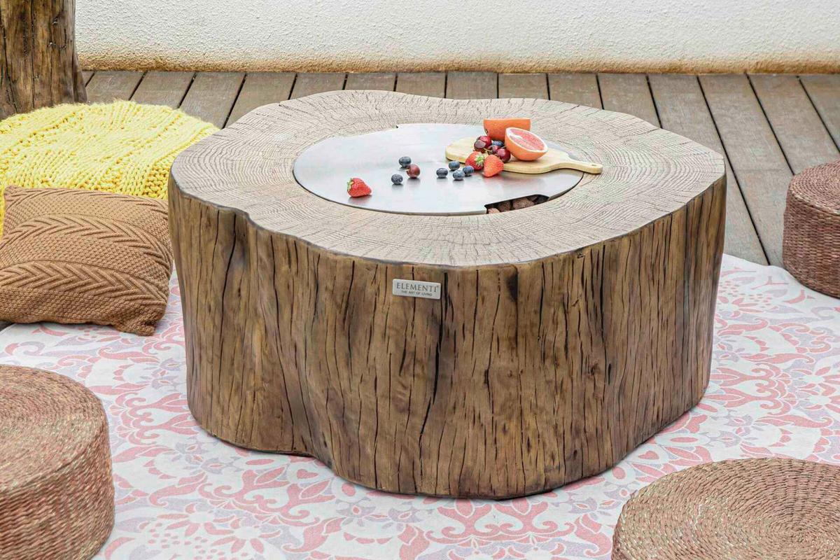 Feuerstelle Mancester Rotbraun - Rotbraun, KONVENTIONELL, Stein/Metall (100/43/106cm) - Gardenson