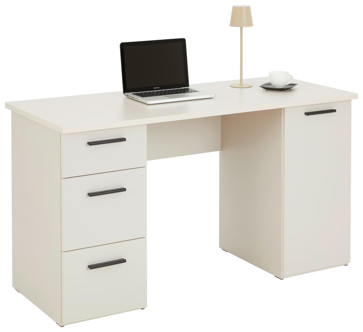 Masă de scris MX 143 - alb/cașmir, Modern, material pe bază de lemn (138/76/60cm) - Modern Living