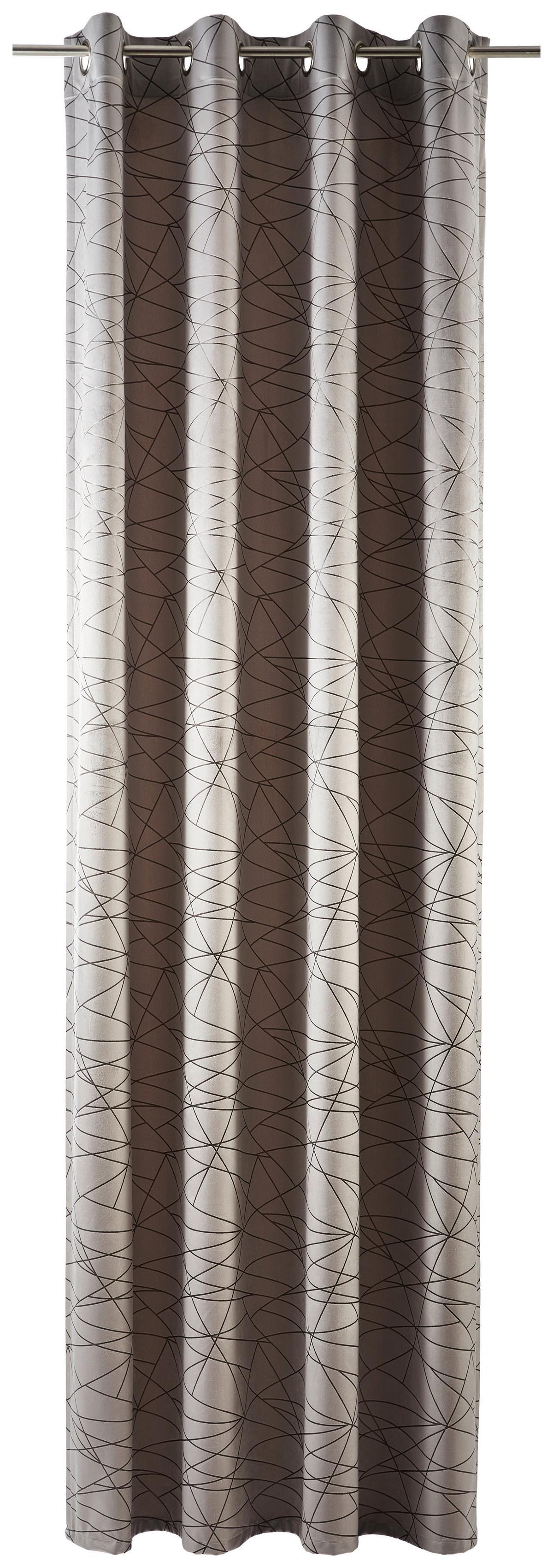 ZASŁONA NA PRZELOTKACH LAGID DIETER KNOLL - taupe, Design, tkanina (140/260cm) - Dieter Knoll