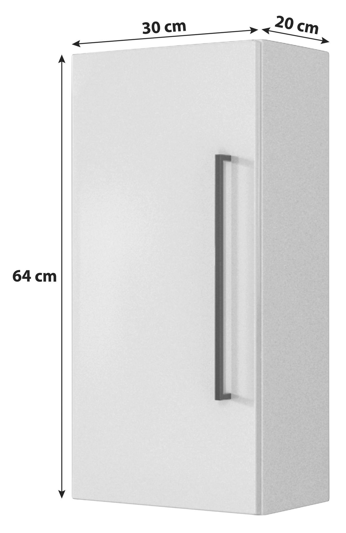 Oberschrank in Weiss 'Luzern' - Weiß, KONVENTIONELL, Holzwerkstoff (30/64/20cm) - Held