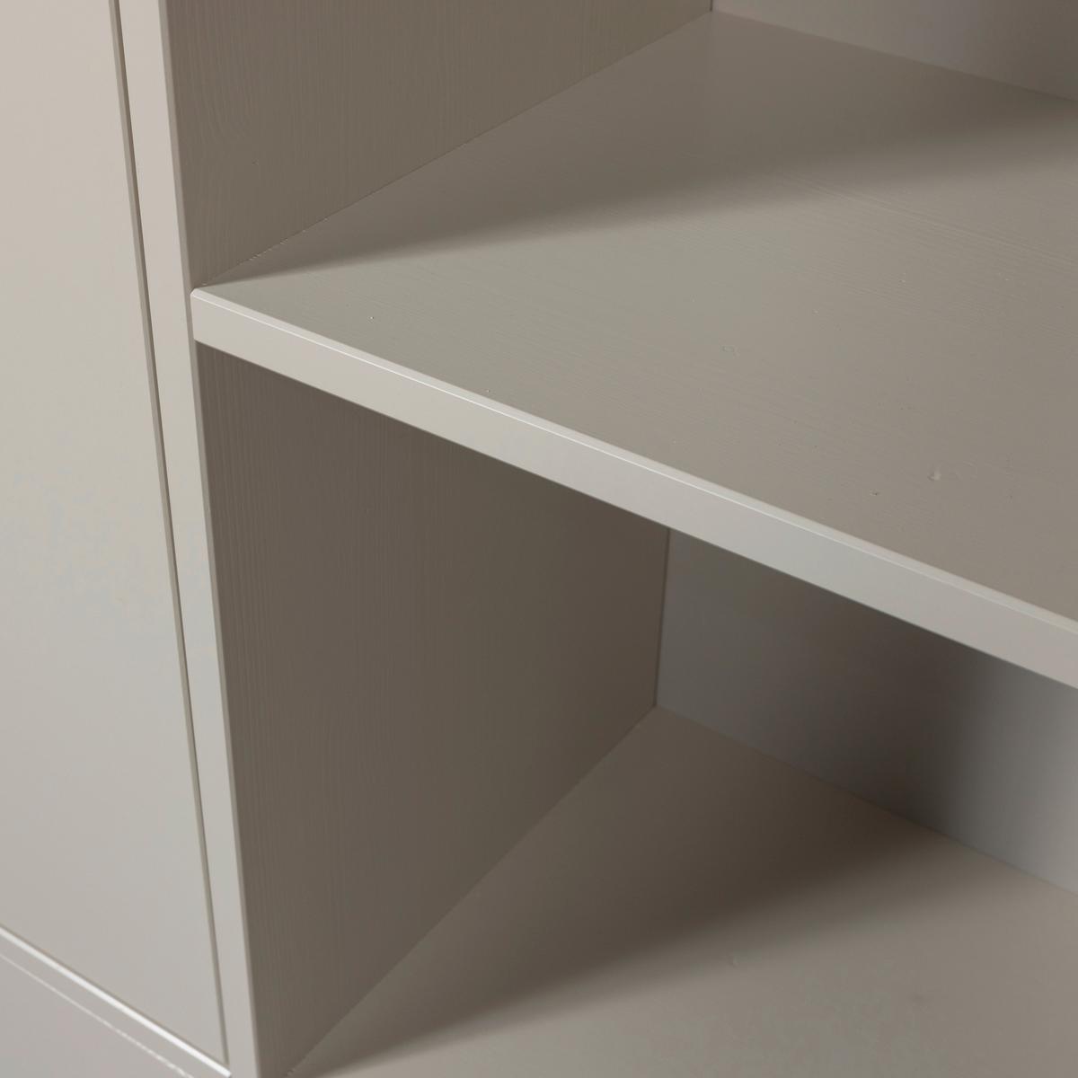 Mehrzweckschrank Meggy Grau B: 108 cm - Grau, Design, Holz (108/215/40cm) - Livetastic