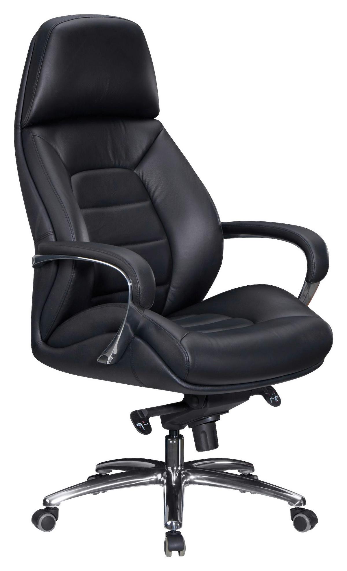 Direktorski Stol Amstyle - črna/barve aluminija, Moderno, kovina/umetna masa (67/140/67cm) - MID.YOU