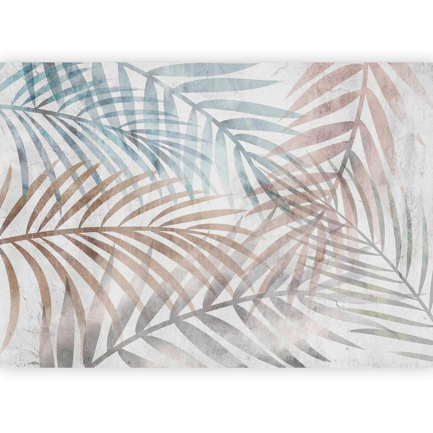 Fototapeta Sunny Composition, 400x280cm - pastelno modra/bež, Trendi, tekstil (400/280cm) - artgeist