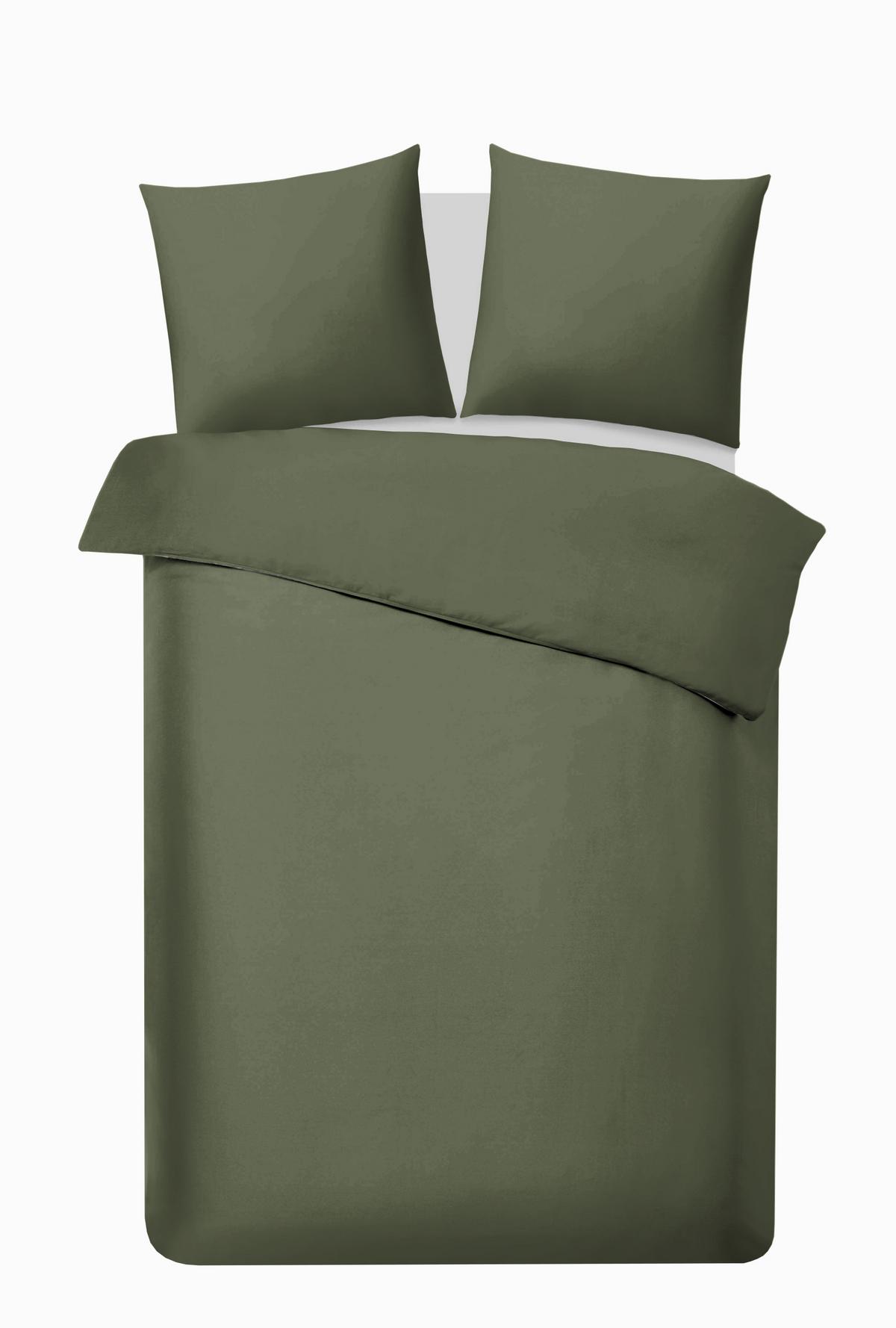 Posteljnina Alex Uni Xxl - olivno zelena , Moderno, tekstil (200/220cm) - Premium Living