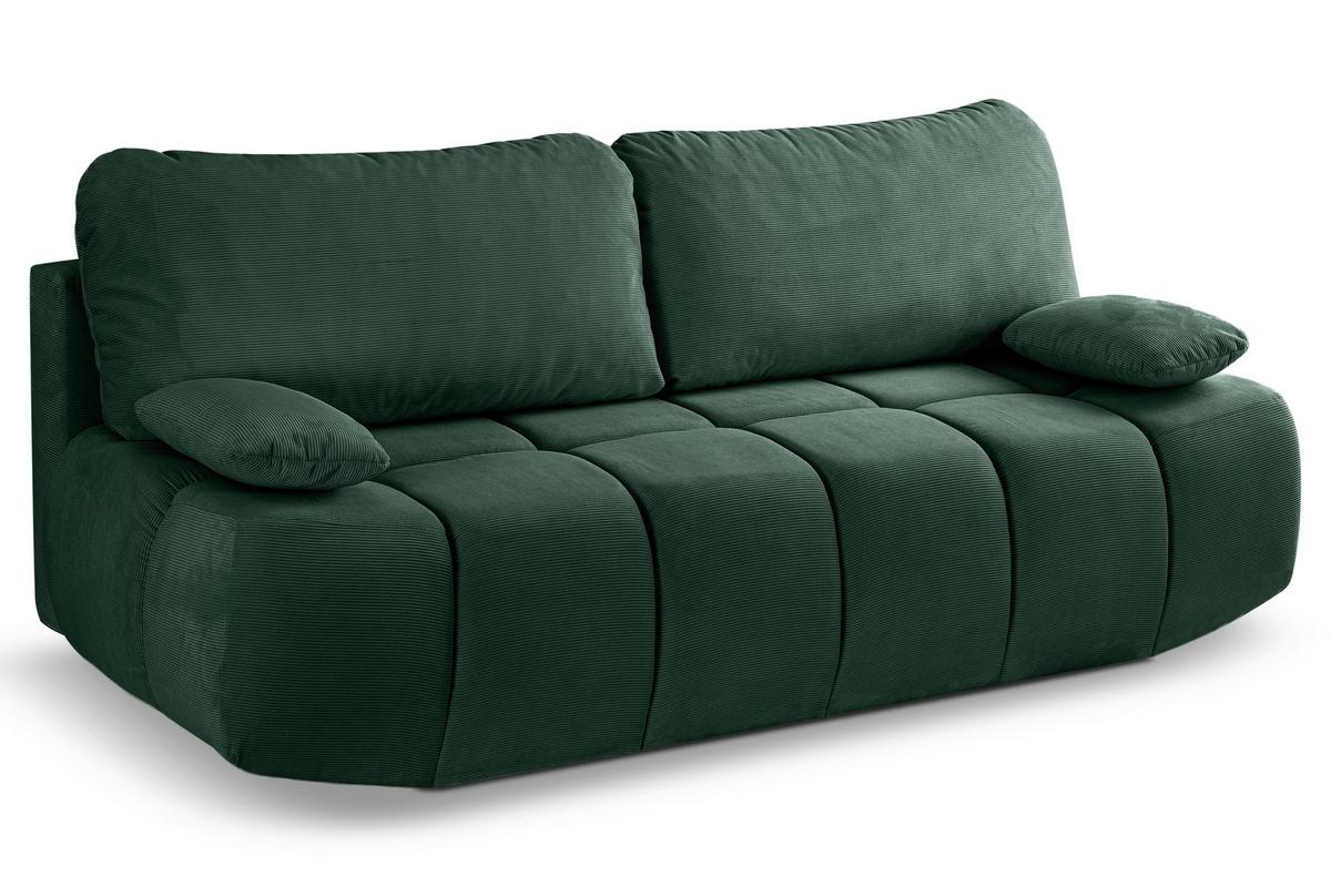 Schlafsofa Lauder Smaragdgrün - Smaragdgrün/Schwarz, Basics, Holz/Kunststoff (207/93/105cm) - MID.YOU