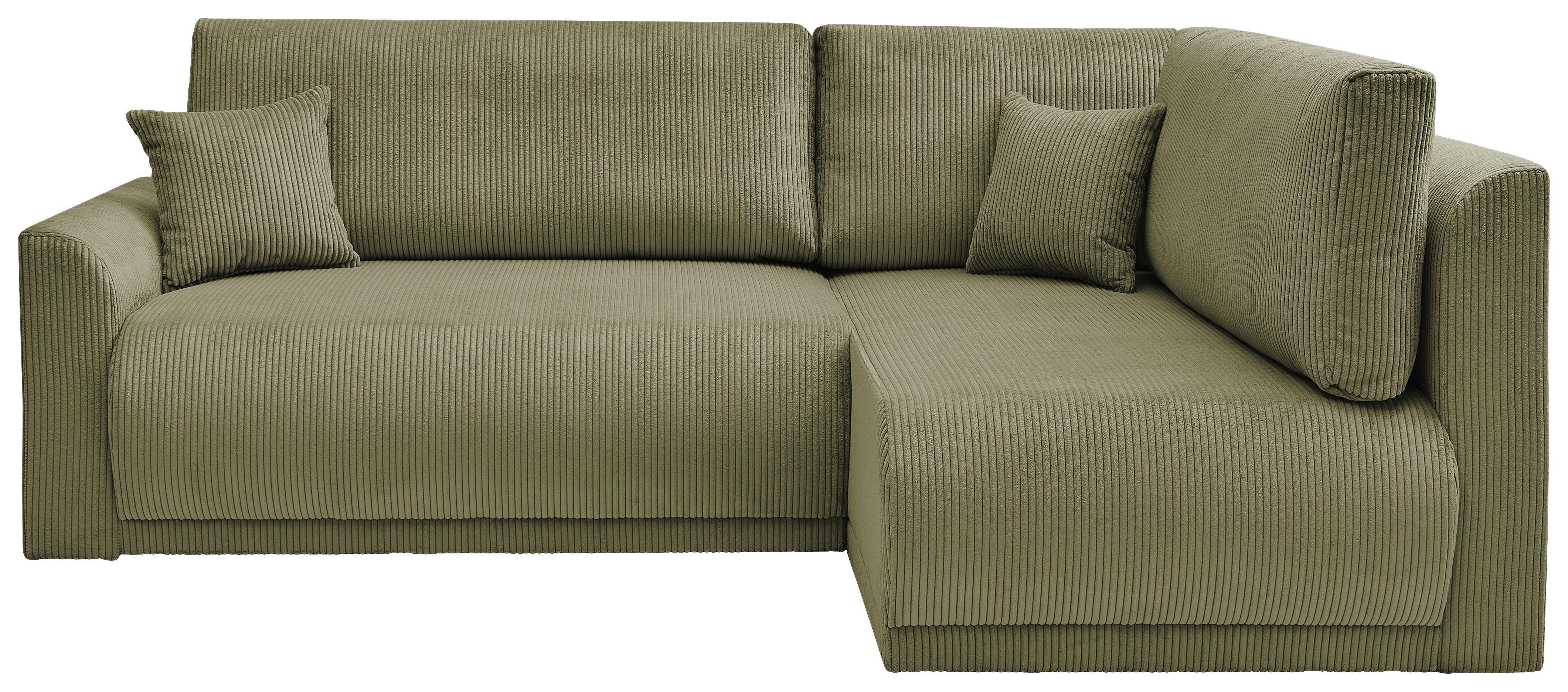 Coltar Kim - măsliniu, Modern, lemn/textil (233/160cm) - Modern Living