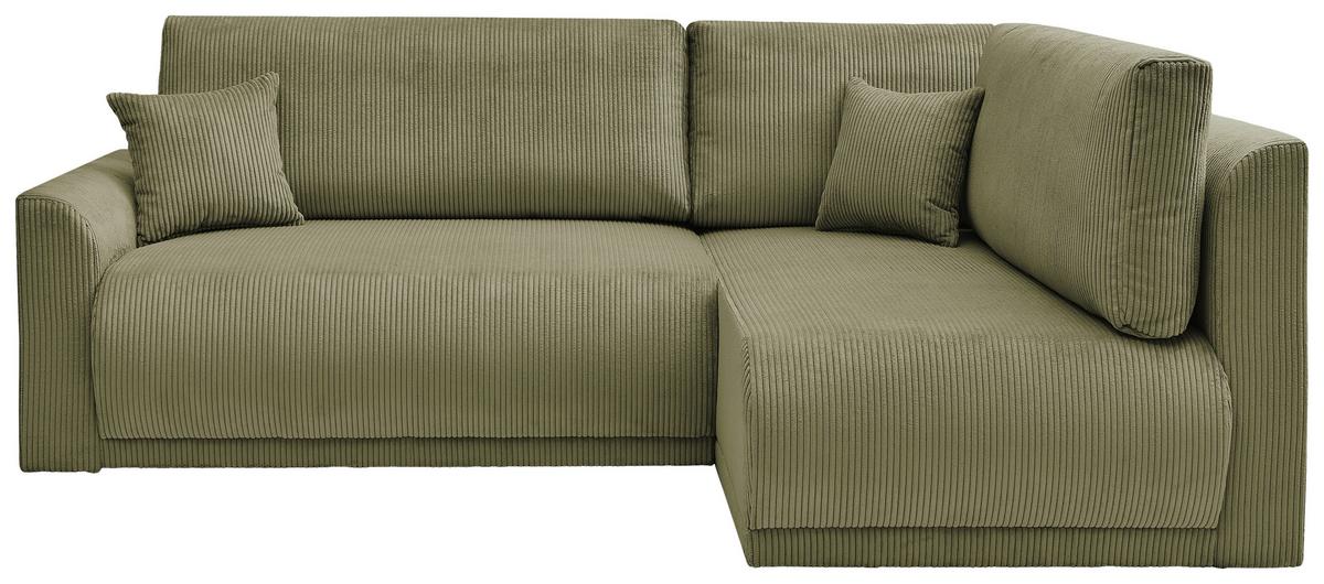 Coltar Kim - măsliniu, Modern, lemn/textil (233/160cm) - Modern Living
