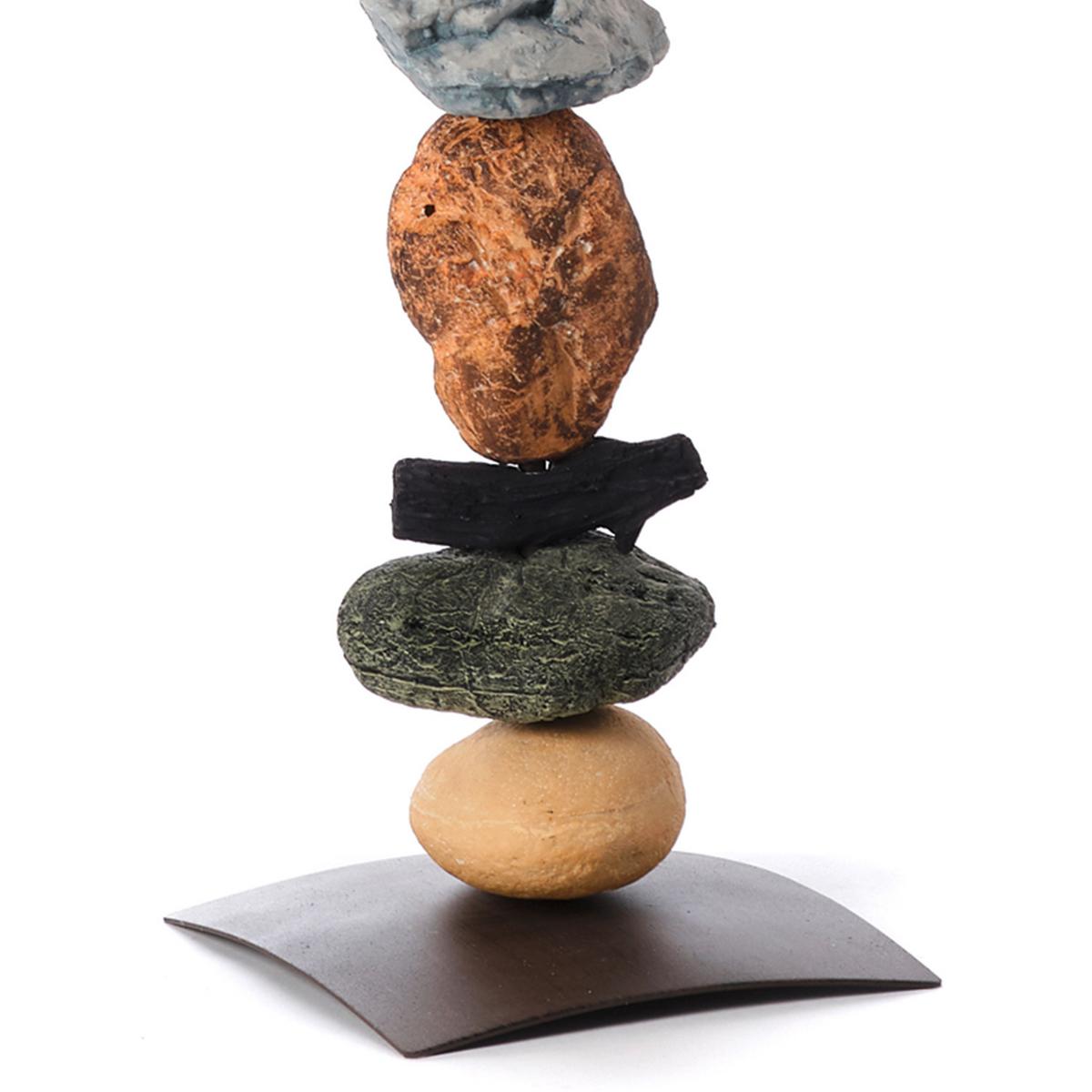 Stehleuchte Vera Schwarz/Blaugrau max. 22 Watt - Blaugrau/Schwarz, Natur, Stein/Textil (45/164cm)