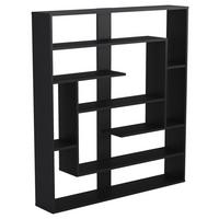 REGAL POSEIDON STANDREGAL - Schwarz, Design, Holzwerkstoff (114/132/22cm) - Livetastic