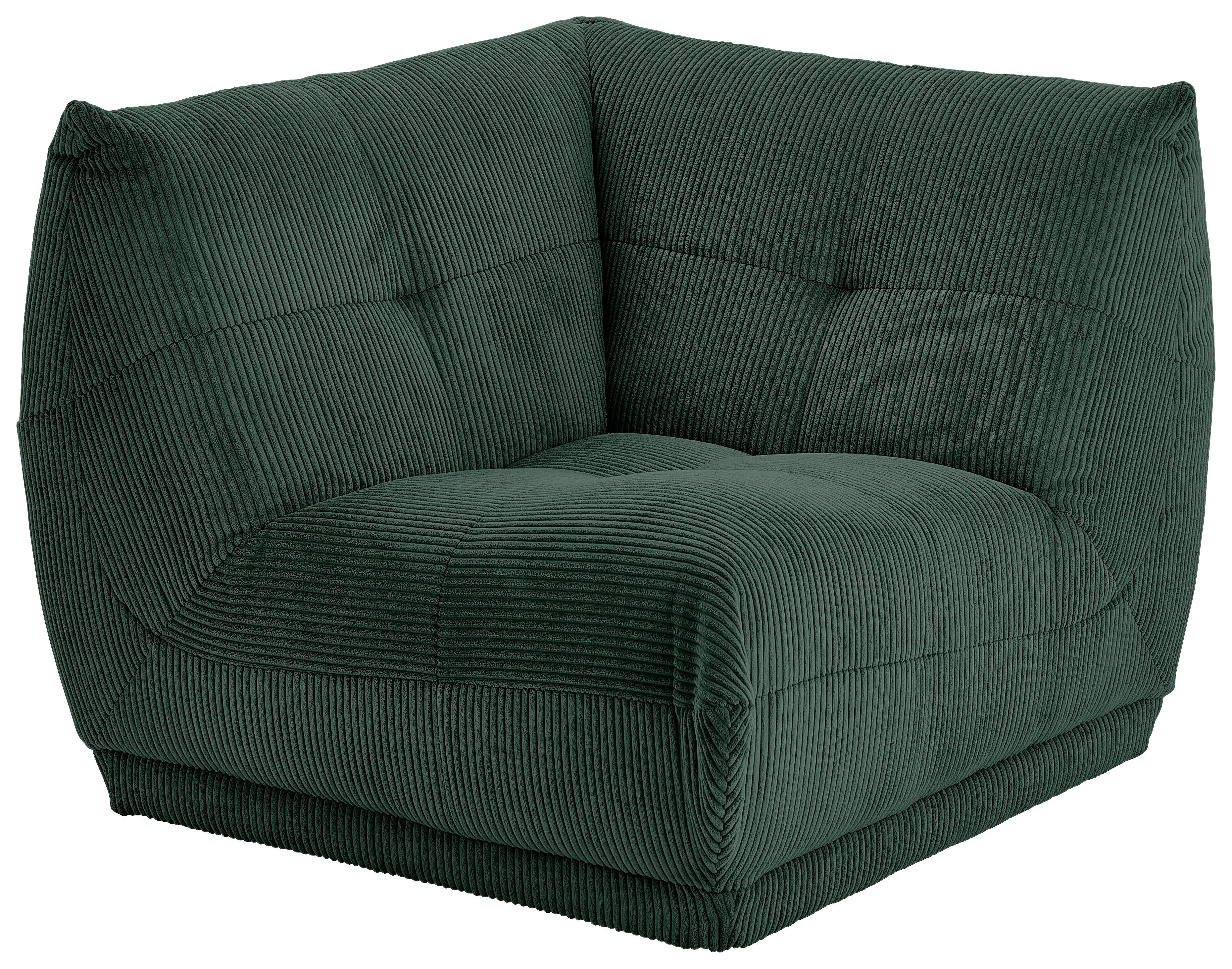 Modul Sofa Giselle Ecke Dunkelgrün - Dunkelgrün, Trend, Textil (105/80/105cm) - Livetastic
