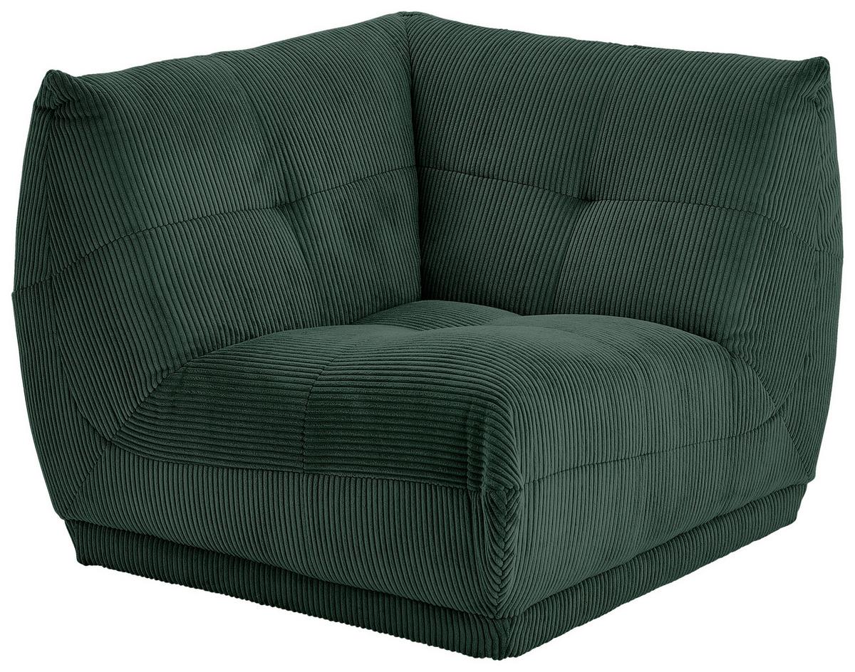 Modul Sofa Giselle Ecke Dunkelgrün - Dunkelgrün, Trend, Textil (105/80/105cm) - Livetastic