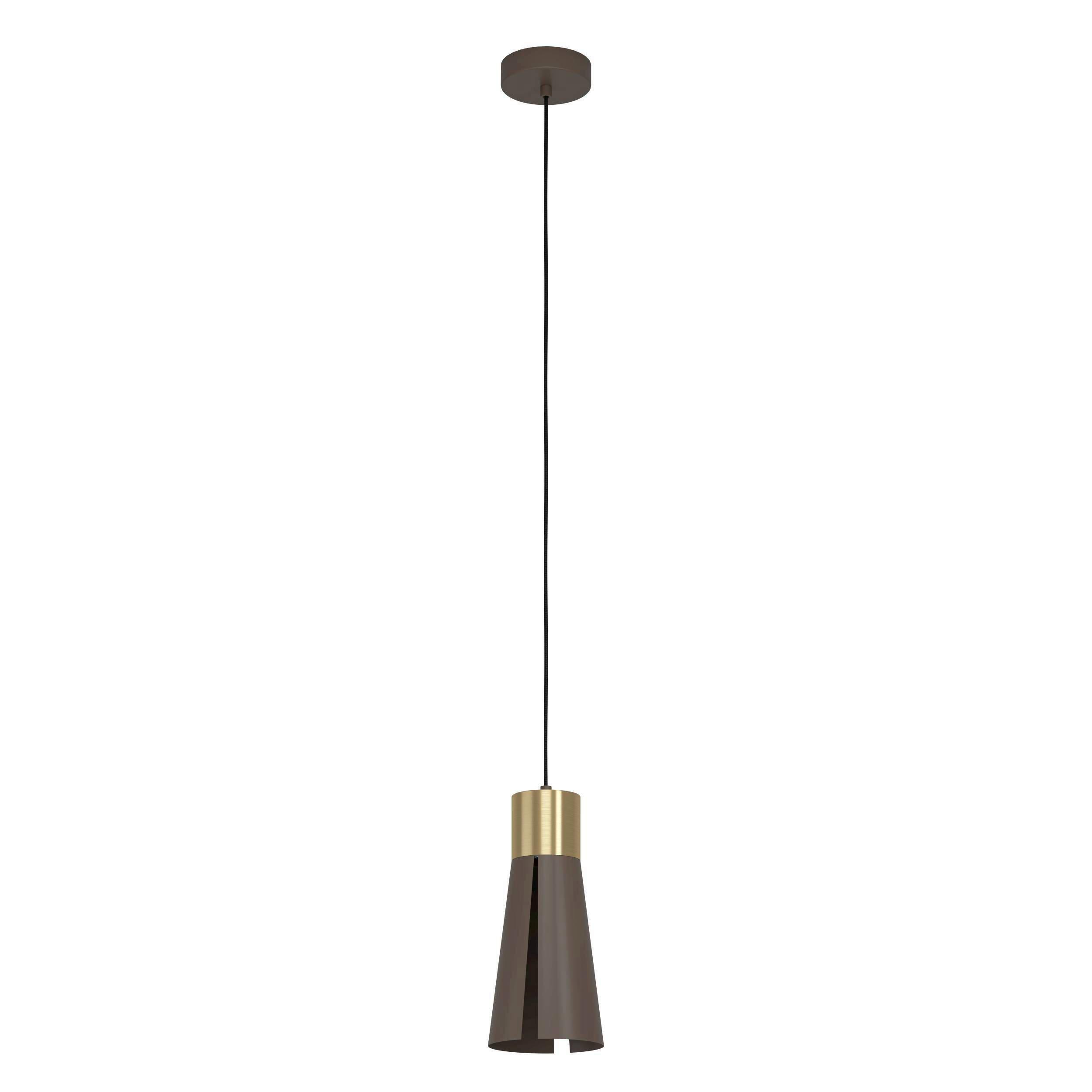 Hängeleuchte 98838* Losalomas - Messingfarben/Mokka, Design, Metall (13.5/110cm) - Eglo