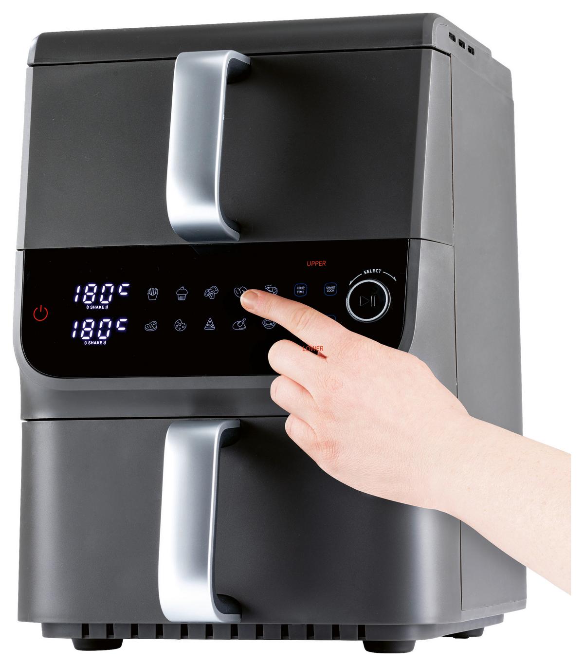 Heißluftfritteuse Gourmetmaxx Schwarz - Anthrazit, MODERN, Kunststoff/Metall (43/28,4/40cm)