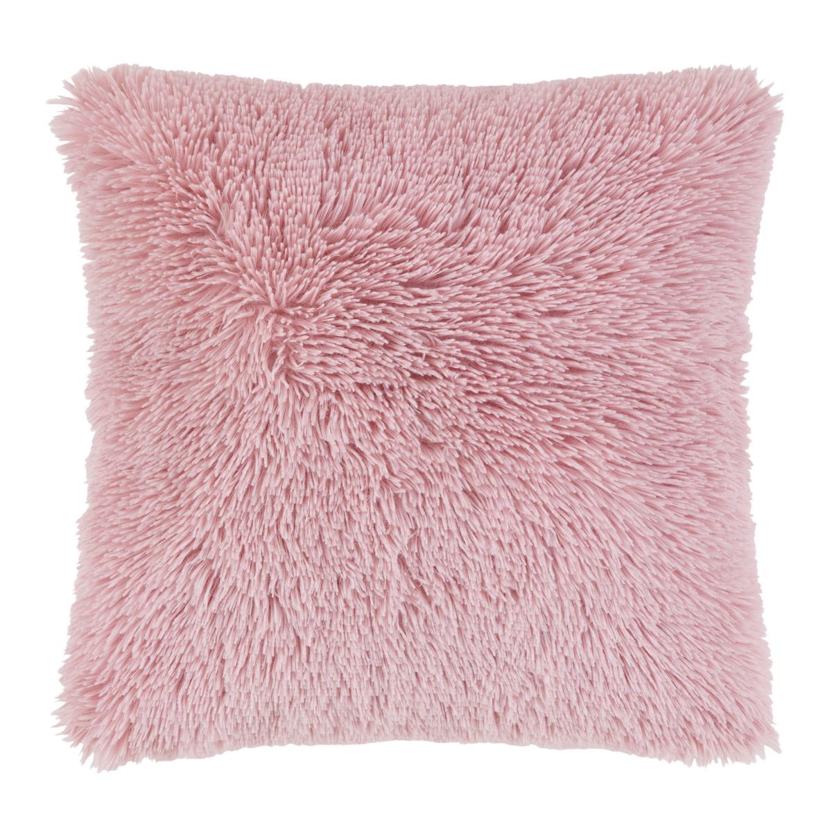 Ziekissen Fluffy in Rosa ca. 45x45cm - Rosa, ROMANTIK / LANDHAUS, Textil (45/45cm) - Modern Living