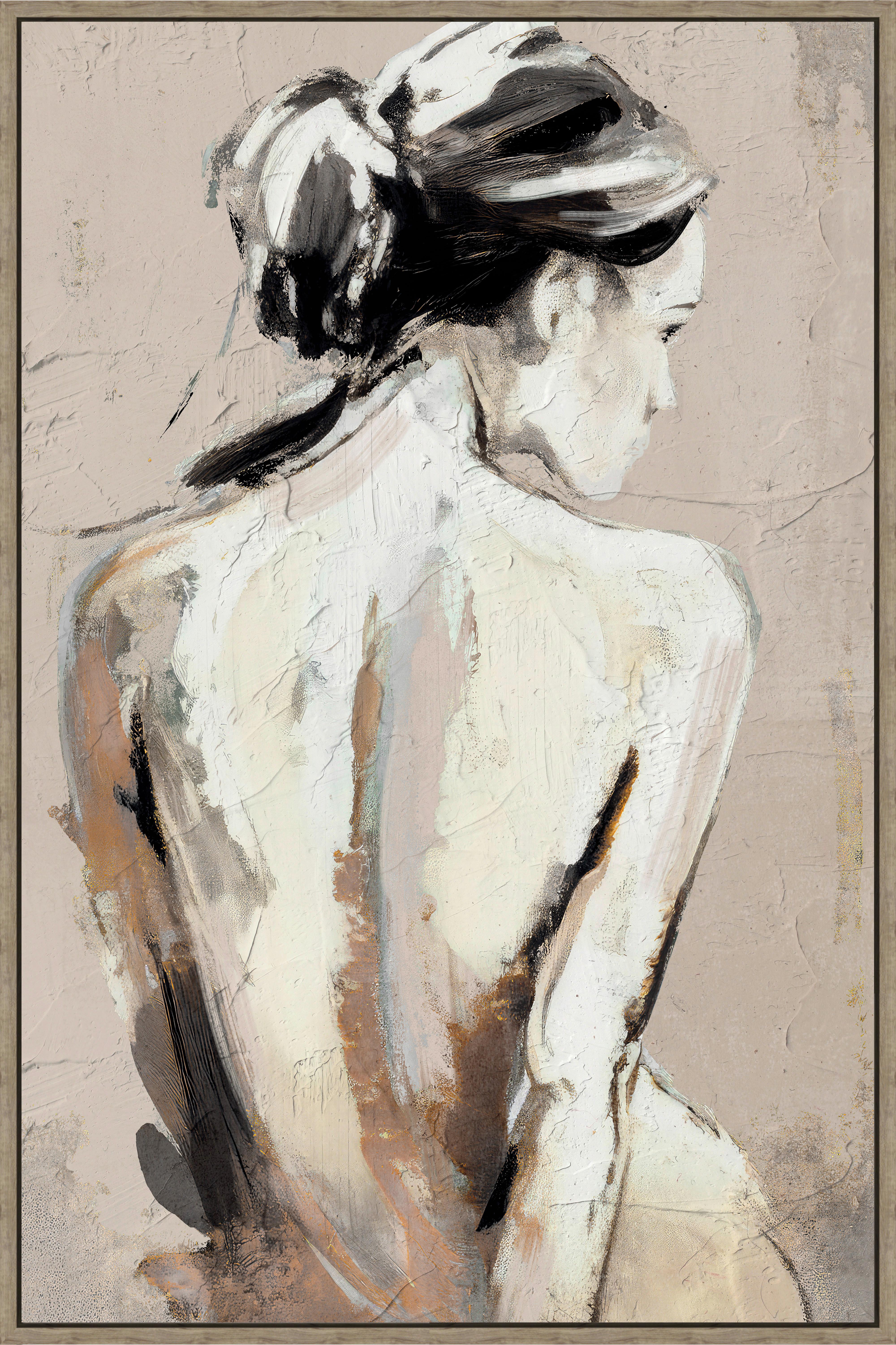 Keilrahmenbild Denise ca. 60x90cm - Weiss/Beige, Modern, Holzwerkstoff/Kunststoff (60/90cm) - Mömax