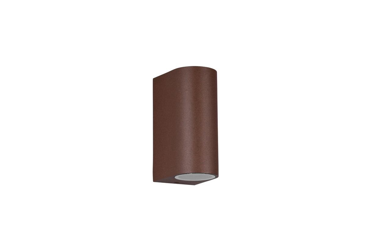 Außenwandleuchte Roya Rostfarben max. 35 Watt - Rostfarben, KONVENTIONELL, Metall (6,9/15/9,2cm) - Trio Leuchten