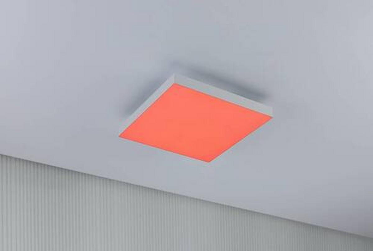 LED-Paneel Verlora Rainbow in Weiß max. 13,2 Watt - Weiß, Basics, Metall (29,5/29,5cm) - Paulmann