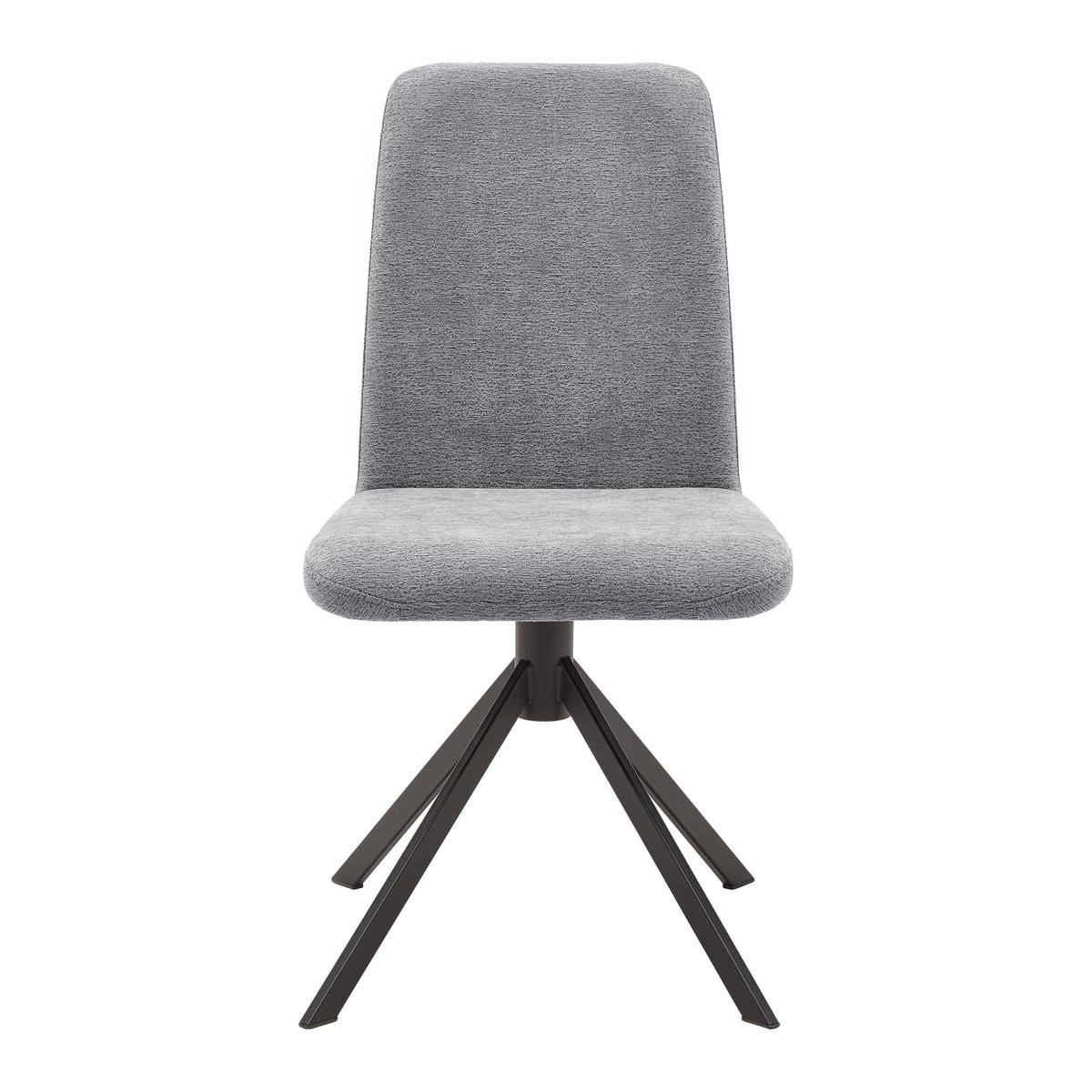 Stuhl Kassel Grau/Schwarz - Schwarz/Grau, MODERN, Textil/Metall (47/92/43cm) - Based