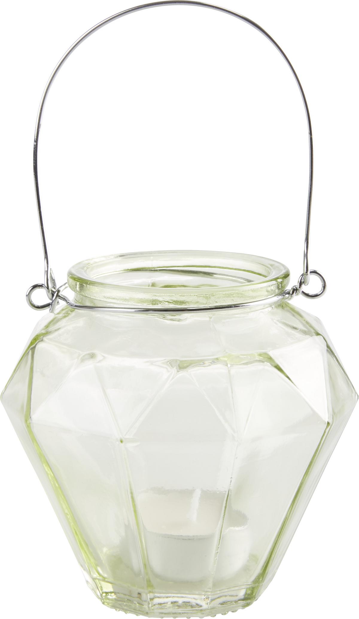 Lámpás Georgina - sárga/barna, Modern, Üveg/fém (10,5/9,7cm) - Modern Living