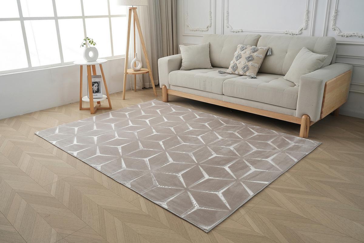 Flachwebeteppich Calma 225 Beige 120 X 160 Cm - Beige, Basics, Textil (120/160cm) - Kayoom