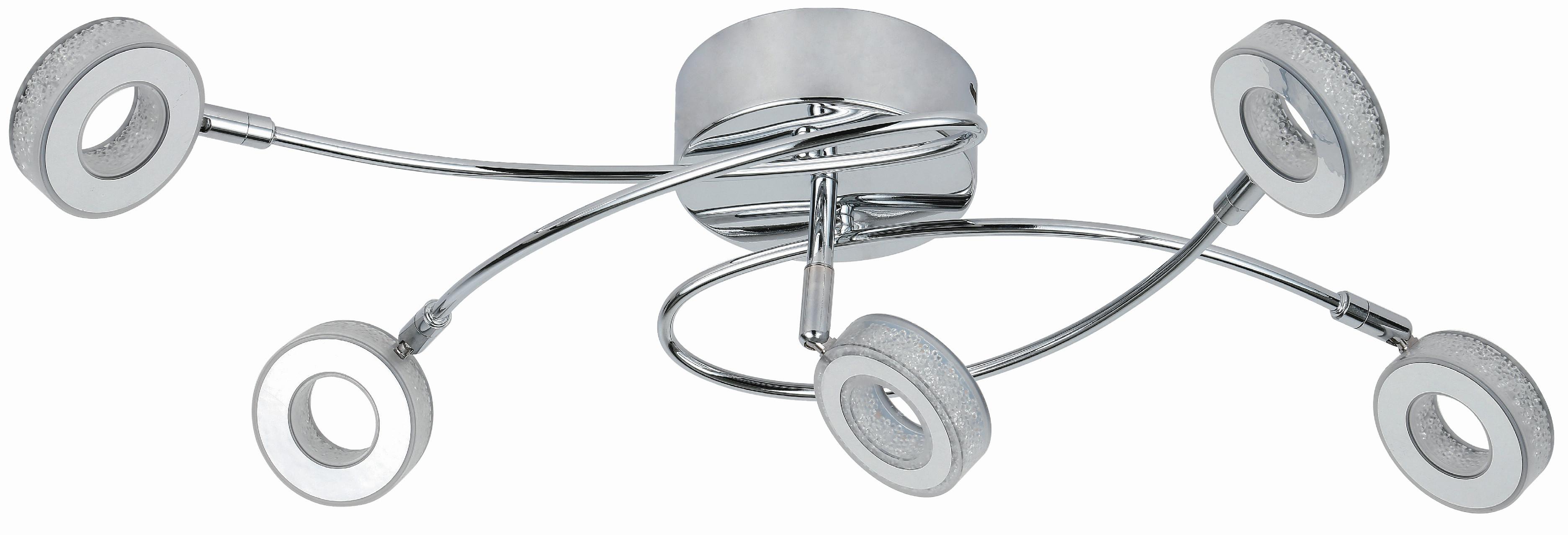Led Stropna Svjetiljka Vinola - boje kroma, Design, metal/plastika (68/30/20cm)