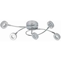 Led Stropna Svjetiljka Vinola - boje kroma, Design, metal/plastika (68/30/20cm)