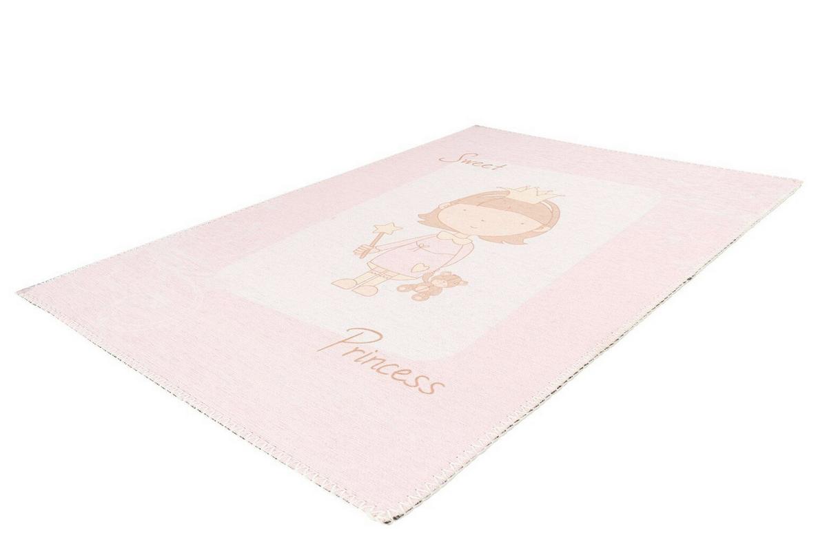 Kinderteppich Bambini 300 Rosa - Rosa, Basics, Textil (120/180cm) - Kayoom